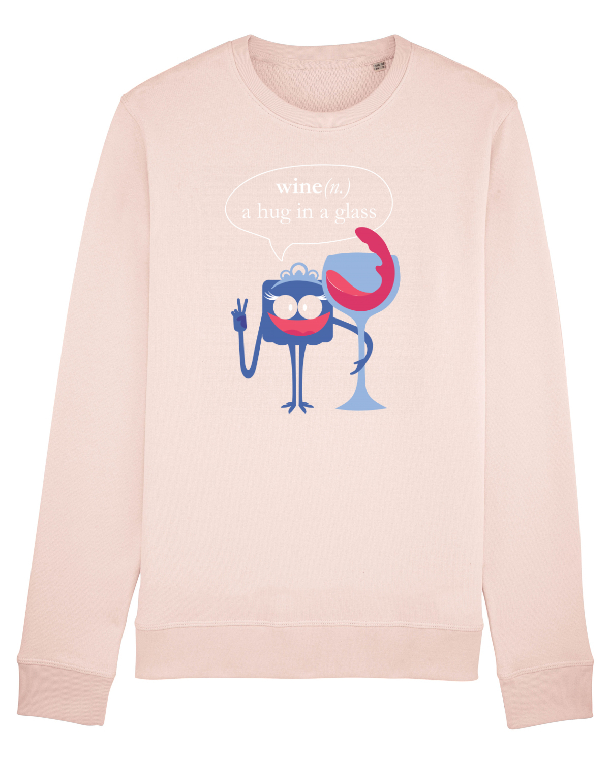Bluză mânecă lungă Unisex Rise Candy Pink