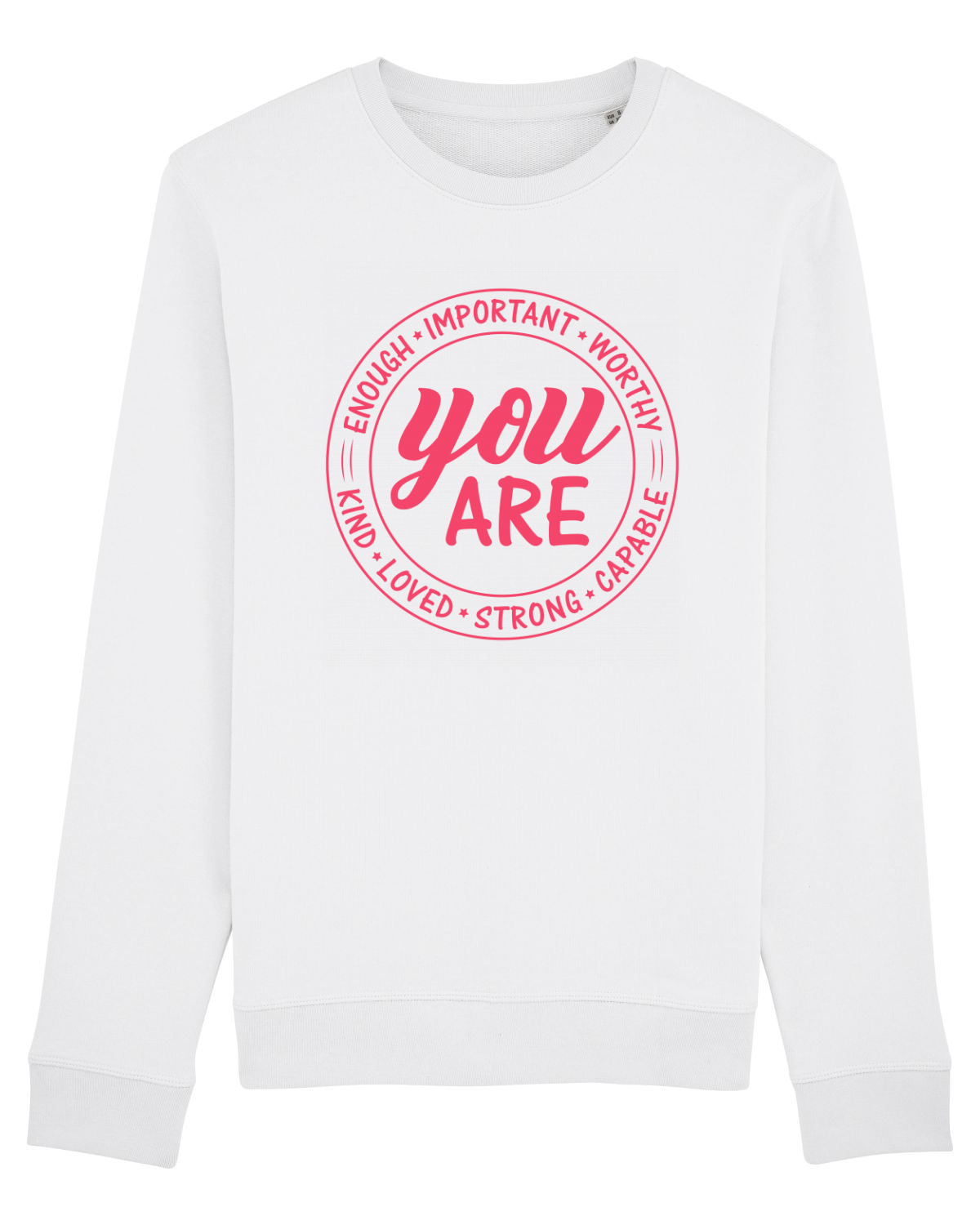 Bluză mânecă lungă Unisex Rise White