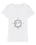 WANDER Tricou mânecă scurtă guler V Damă Evoker