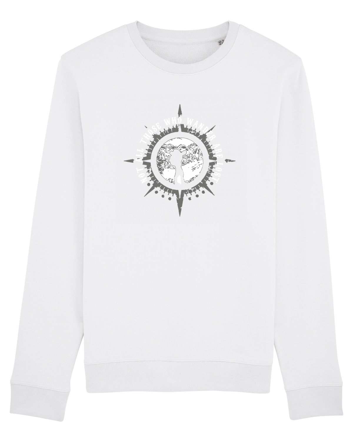 Bluză mânecă lungă Unisex Rise White