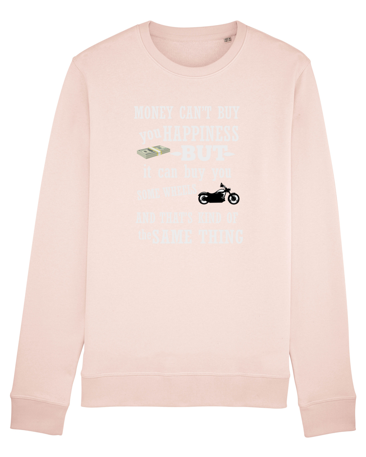 Bluză mânecă lungă Unisex Rise Candy Pink