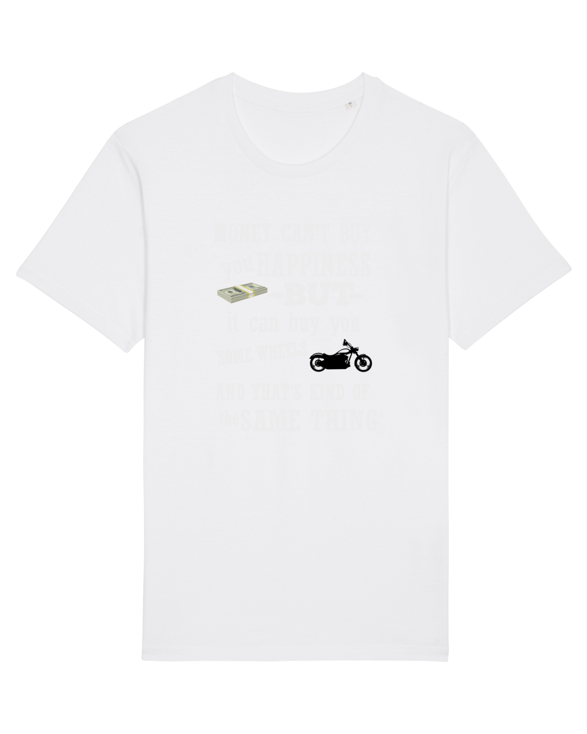 Tricou mânecă scurtă Unisex Rocker White