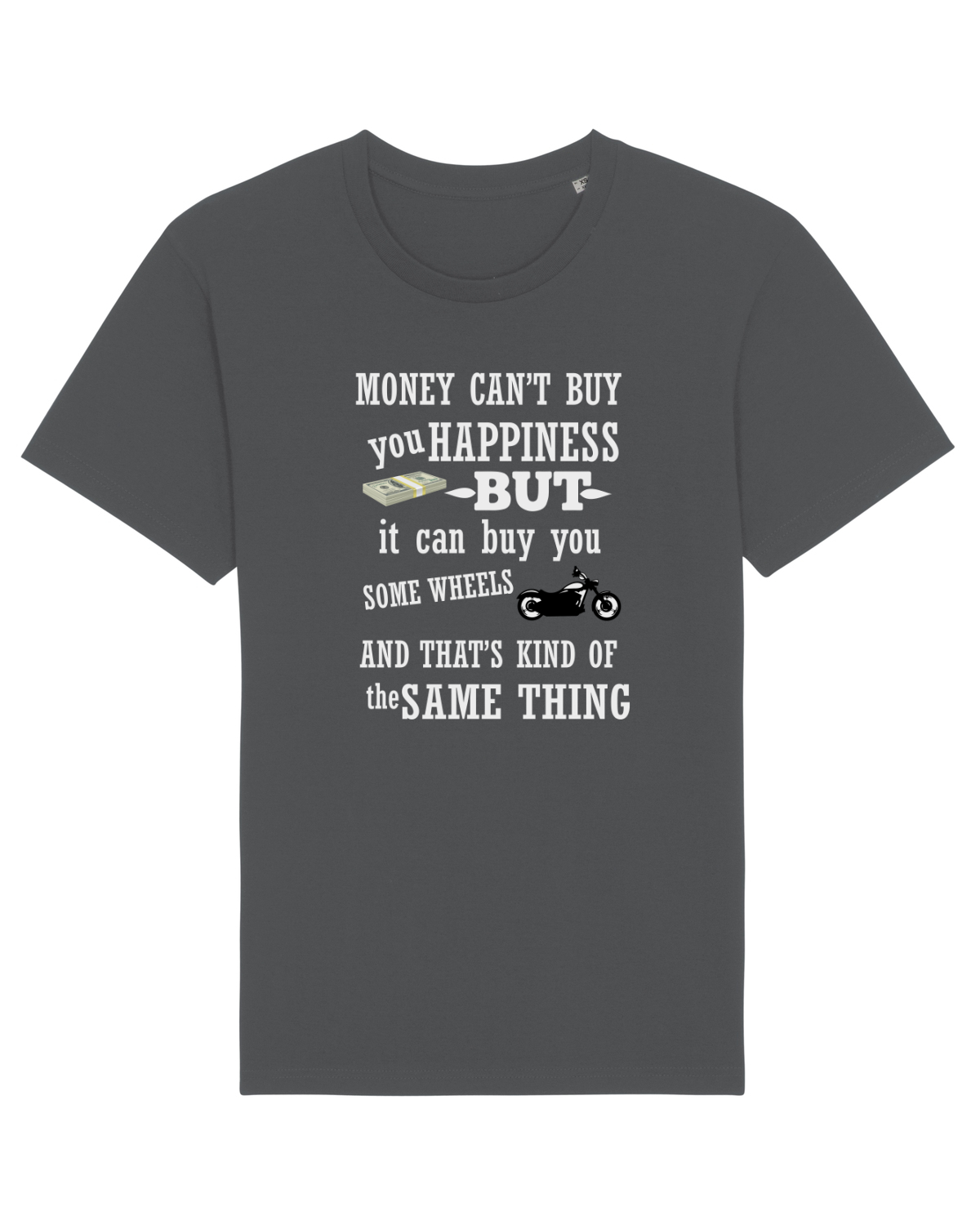 Tricou mânecă scurtă Unisex Rocker Anthracite