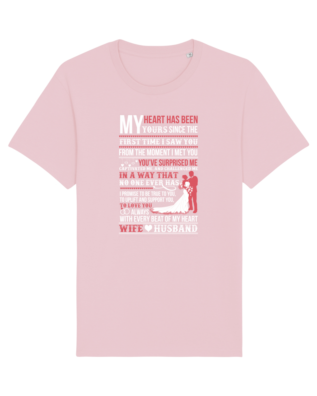 Tricou mânecă scurtă Unisex Rocker Cotton Pink