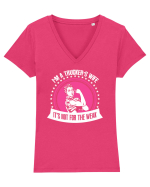 TRUCKERS WIFE Tricou mânecă scurtă guler V Damă Evoker
