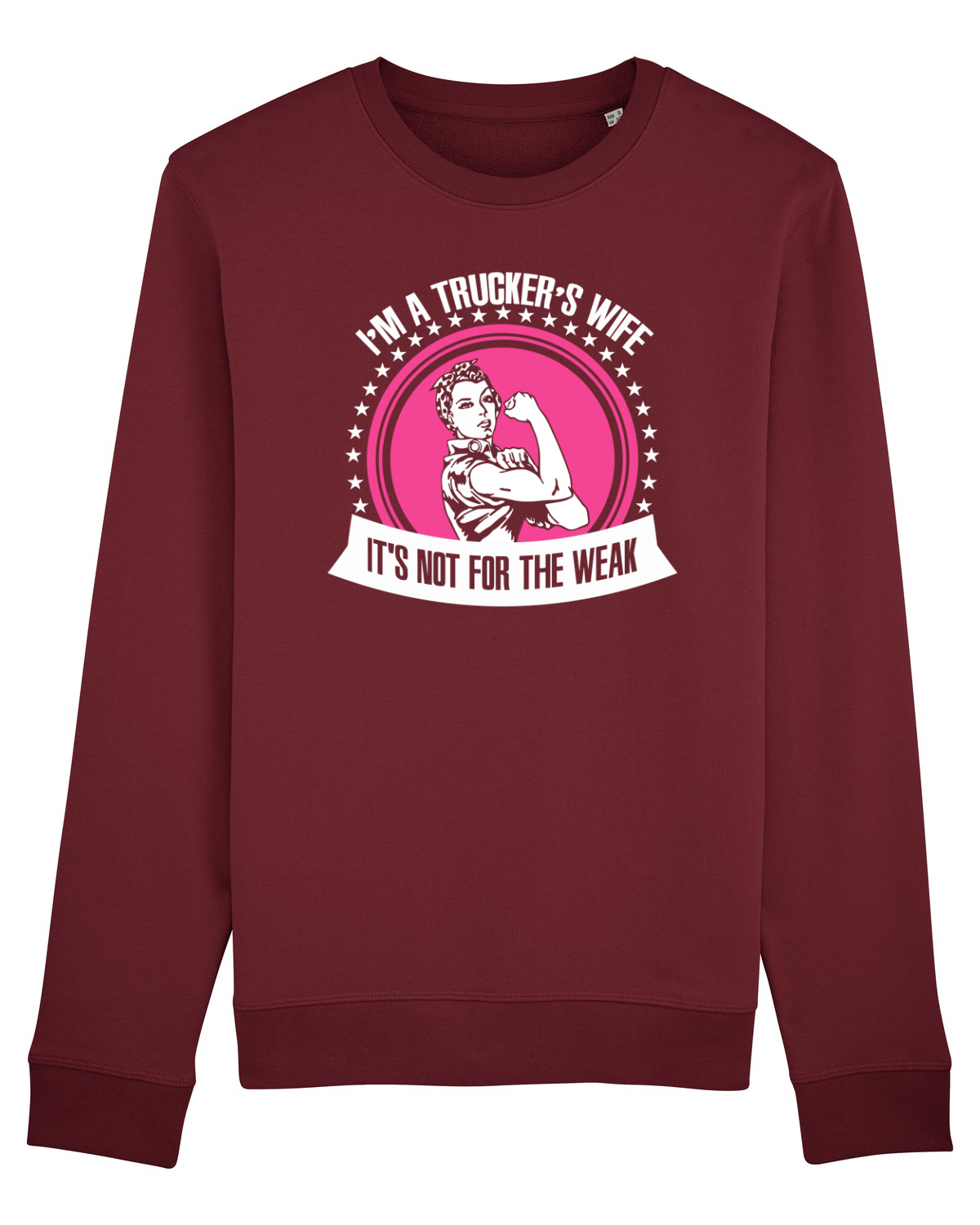 Bluză mânecă lungă Unisex Rise Burgundy