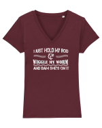 FISHING Tricou mânecă scurtă guler V Damă Evoker
