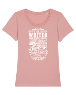 WRITER Tricou mânecă scurtă guler larg fitted Damă Expresser