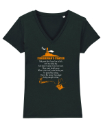 FISHERMAN Tricou mânecă scurtă guler V Damă Evoker