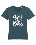 BOSS Tricou mânecă scurtă guler V Bărbat Presenter