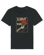 LOVE YOU - white Tricou mânecă scurtă Unisex Rocker