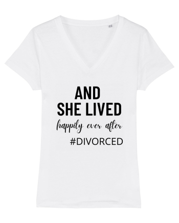 And she lived happily ever after. divorced.  Si ea a trait fericita. Divort White
