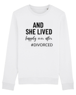 And she lived happily ever after. divorced.  Si ea a trait fericita. Divort Bluză mânecă lungă Unisex Rise