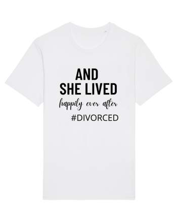 And she lived happily ever after. divorced.  Si ea a trait fericita. Divort White