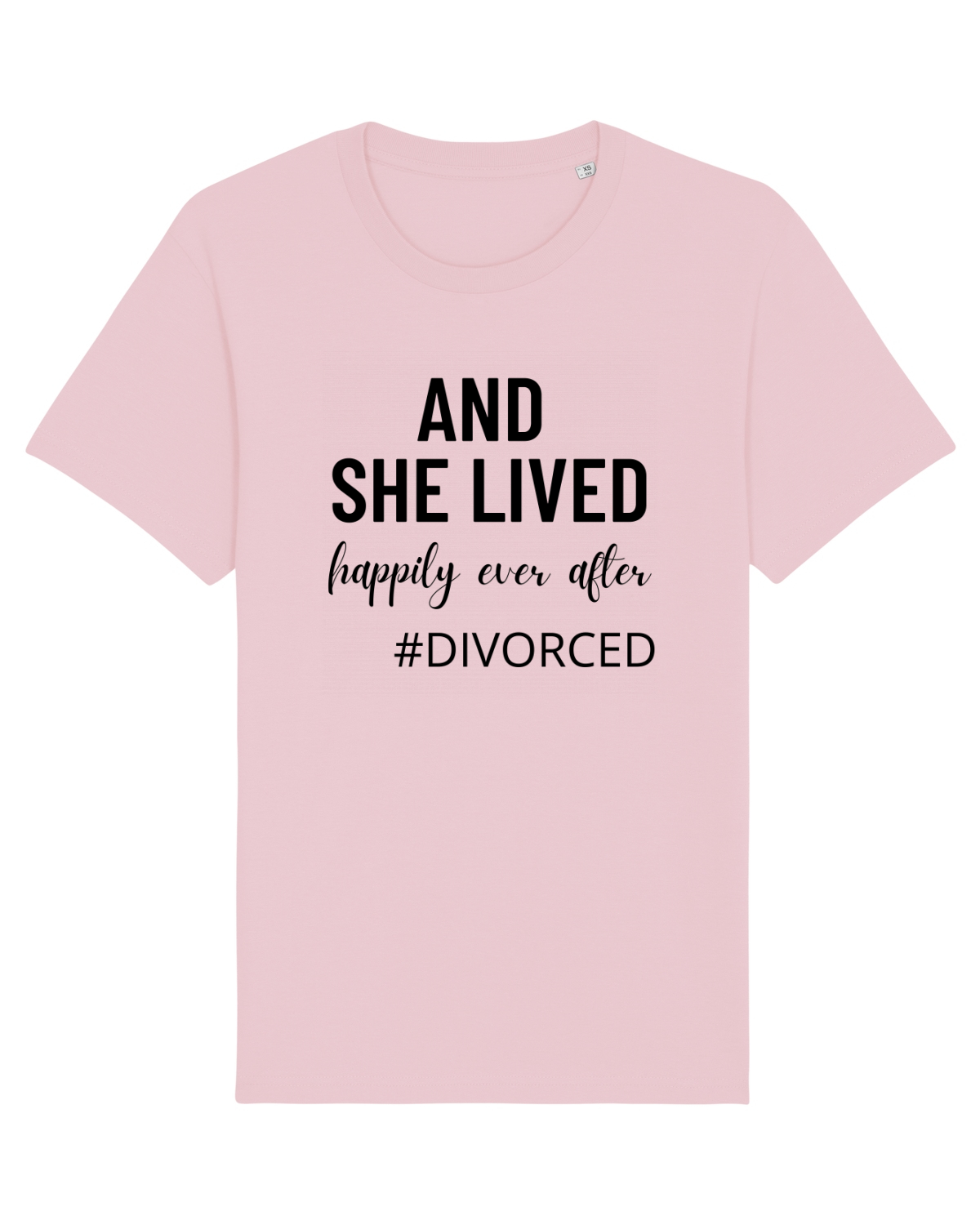 Tricou mânecă scurtă Unisex Rocker Cotton Pink