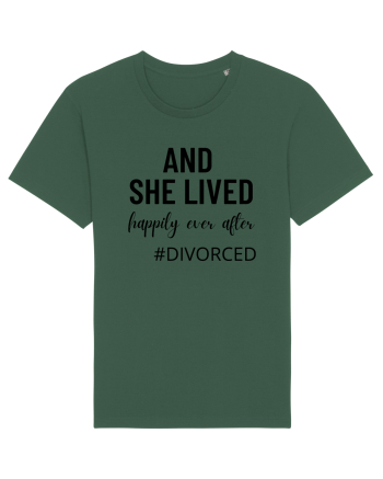 And she lived happily ever after. divorced.  Si ea a trait fericita. Divort Bottle Green