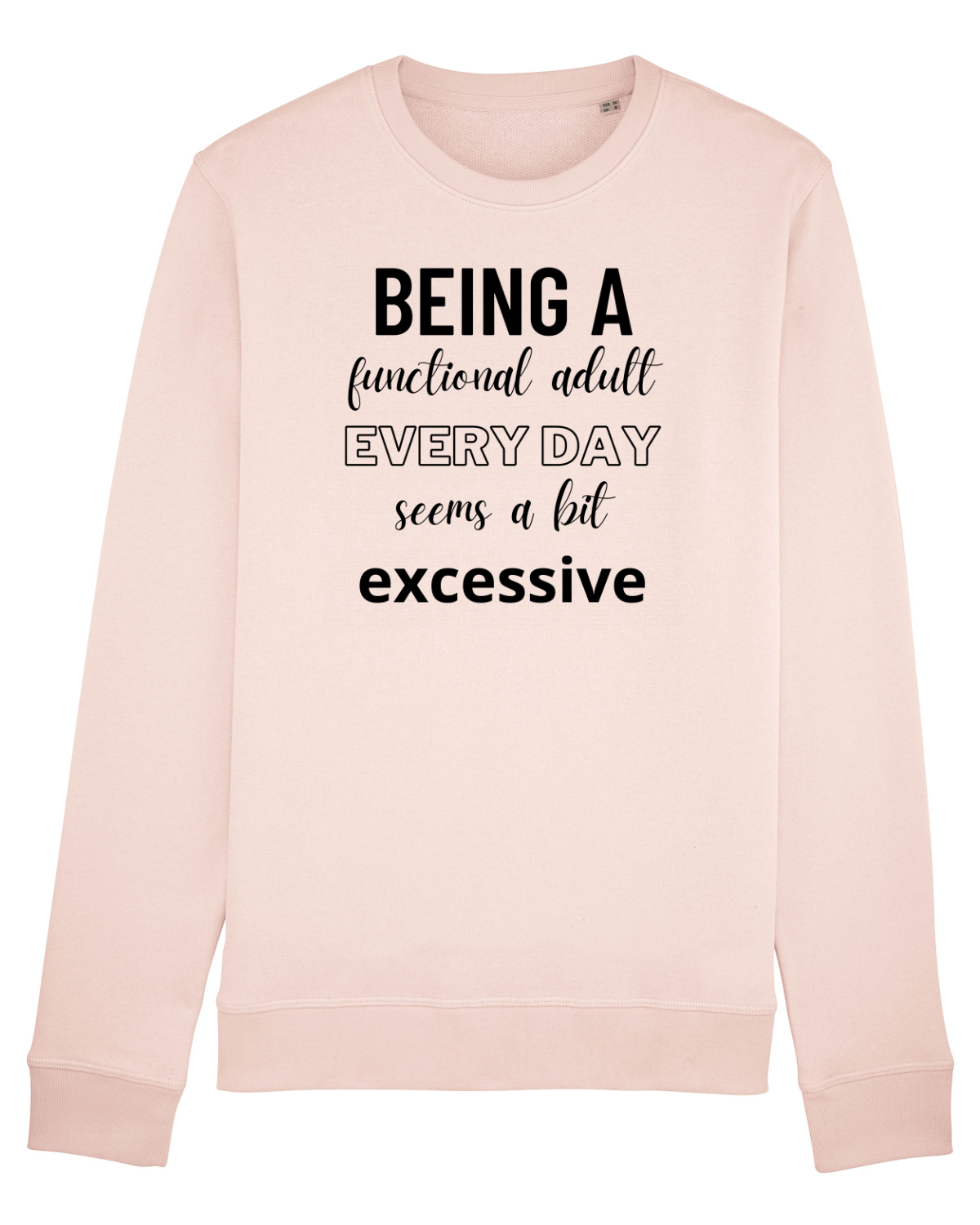 Bluză mânecă lungă Unisex Rise Candy Pink