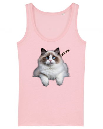 Pisica siameza ochi albastri Meow Miau Cotton Pink