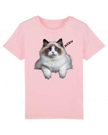 Pisica siameza ochi albastri Meow Miau Cotton Pink