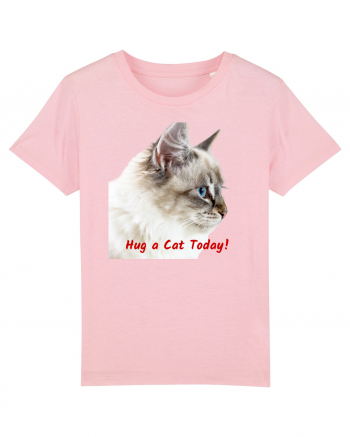 Hug a cat today Cotton Pink