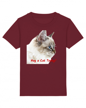 Hug a cat today Burgundy