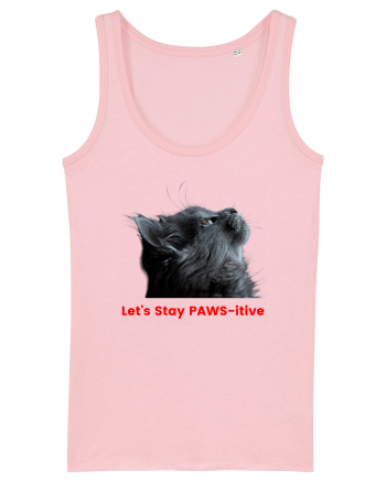 Let's Stay PAWS-itive Cotton Pink