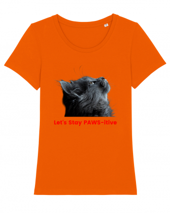 Let's Stay PAWS-itive Bright Orange