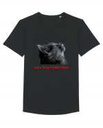 Let's Stay PAWS-itive Tricou mânecă scurtă guler larg Bărbat Skater