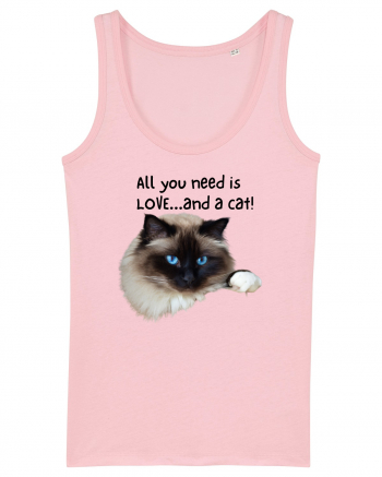 All you need is LOVE... and a cat! Cotton Pink