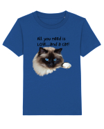 All you need is LOVE... and a cat! Tricou mânecă scurtă  Copii Mini Creator