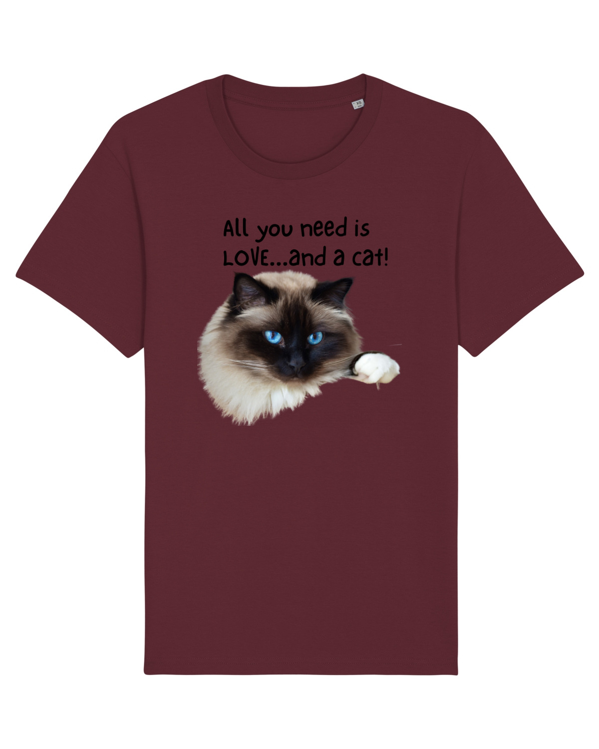 Tricou mânecă scurtă Unisex Rocker Burgundy