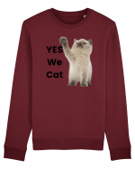 Yes We Cat, Pisica British Shorthair alba Bluză mânecă lungă Unisex Rise