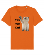 Yes We Cat, Pisica British Shorthair alba Tricou mânecă scurtă Unisex Rocker