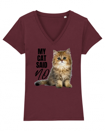 My cat said no Burgundy