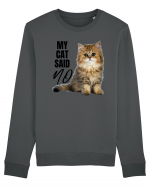 My cat said no Bluză mânecă lungă Unisex Rise