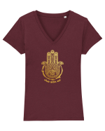 VIbe with me Tricou mânecă scurtă guler V Damă Evoker