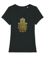 VIbe with me Tricou mânecă scurtă guler larg fitted Damă Expresser