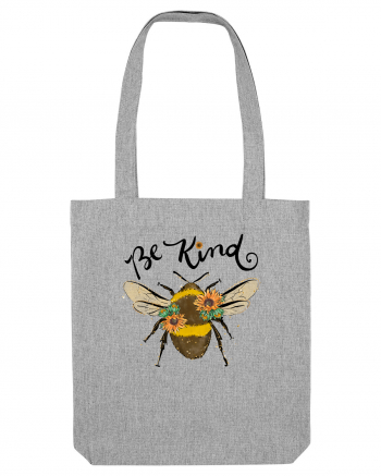 Bee Kind Bee Heather Grey