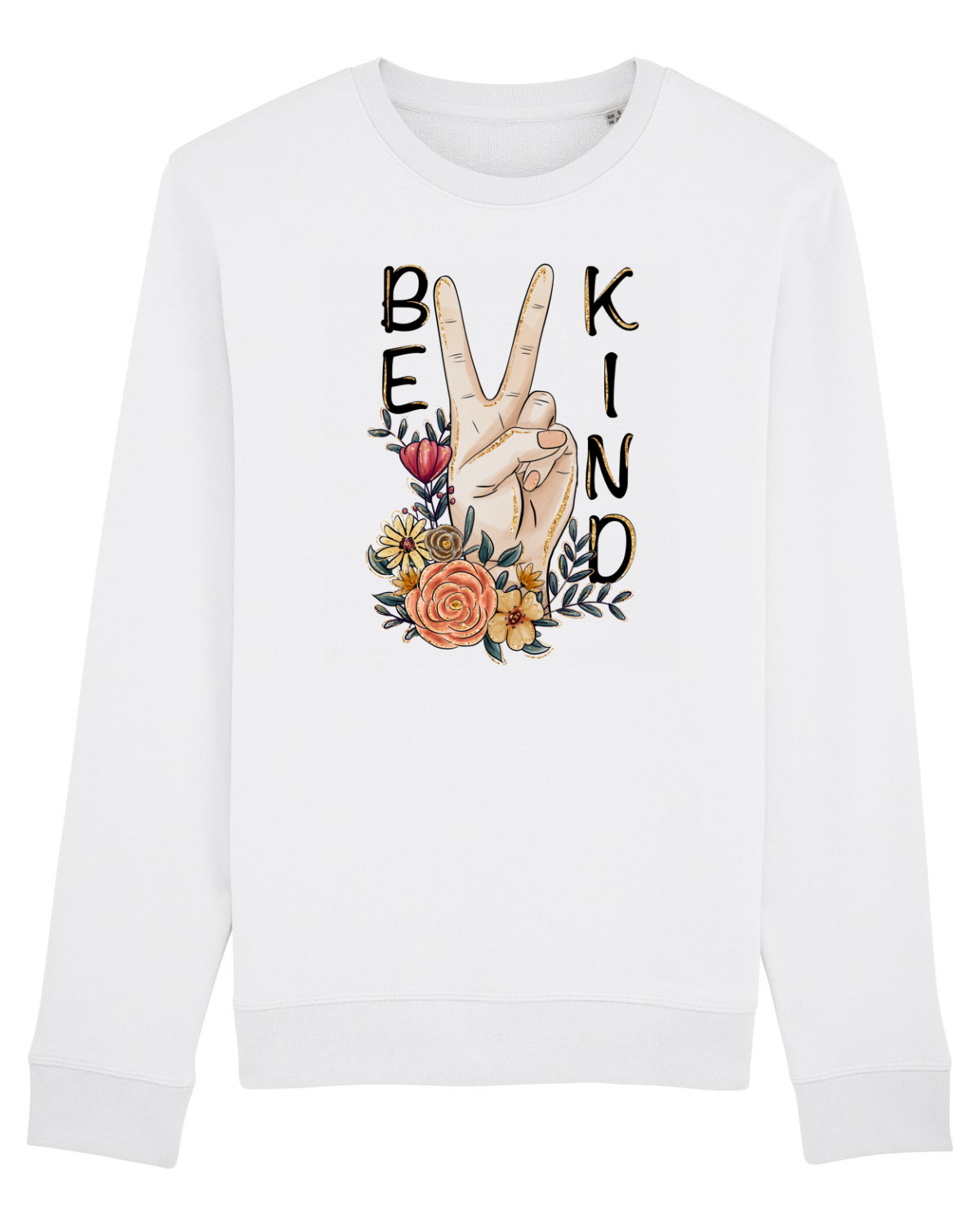 Bluză mânecă lungă Unisex Rise White
