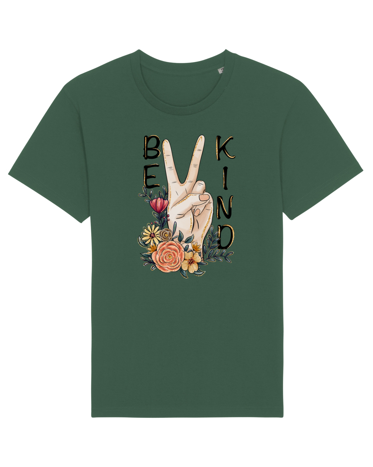 Tricou mânecă scurtă Unisex Rocker Bottle Green