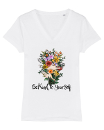 Be Kind To Yourself Tricou mânecă scurtă guler V Damă Evoker