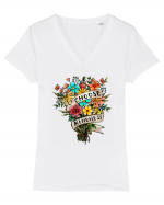 Choose Kindness Tricou mânecă scurtă guler V Damă Evoker