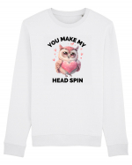 You make my head spin, Bufnita iubitoare roz Bluză mânecă lungă Unisex Rise