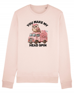 You make my head spin, Bufnita iubitoare roz Bluză mânecă lungă Unisex Rise