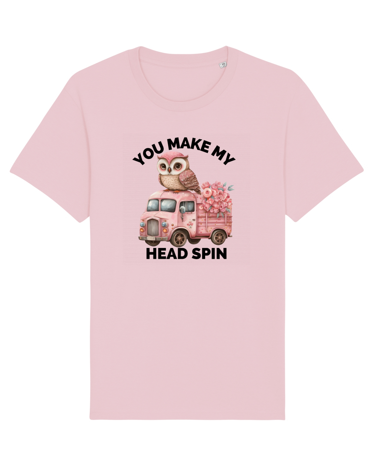 Tricou mânecă scurtă Unisex Rocker Cotton Pink