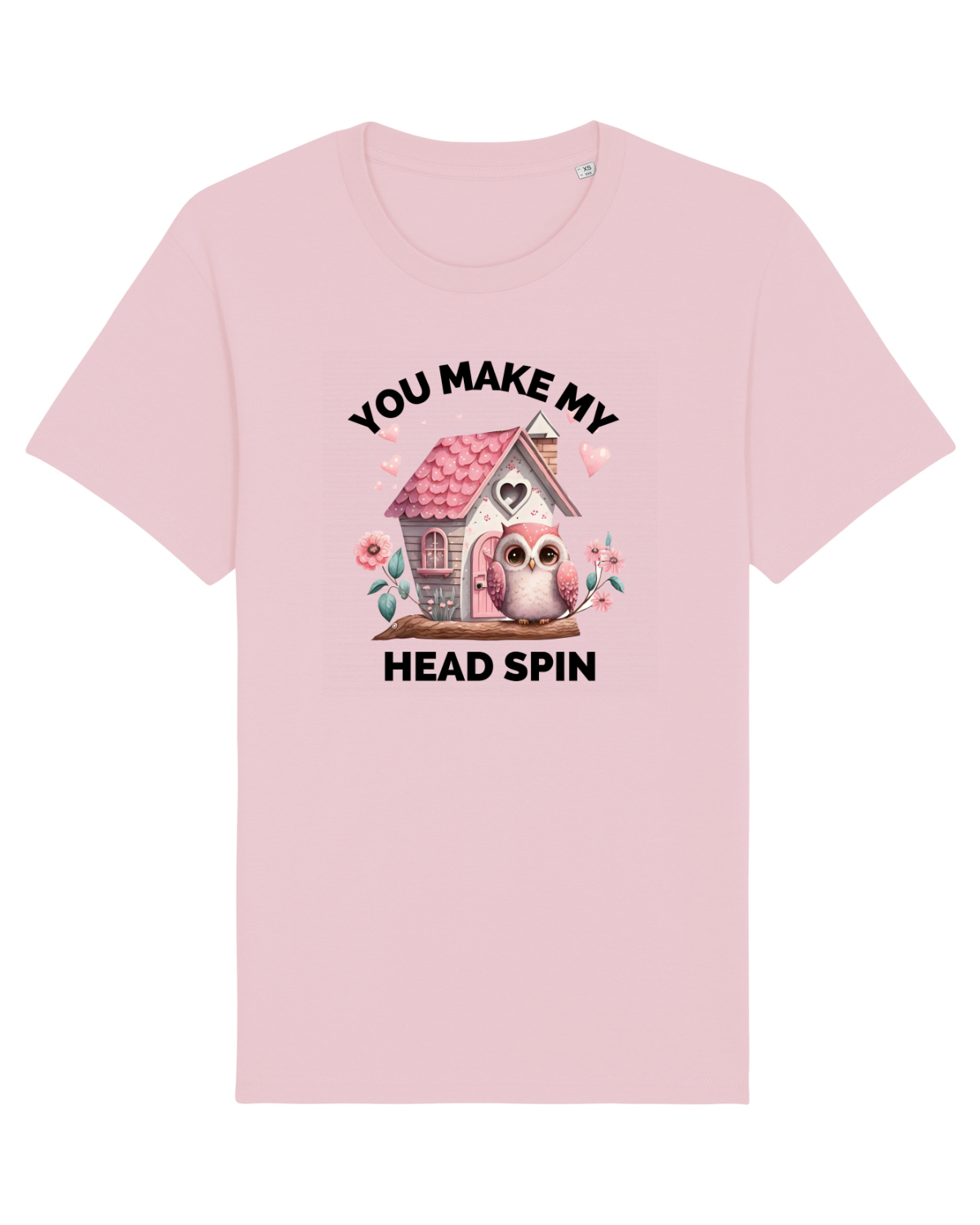 Tricou mânecă scurtă Unisex Rocker Cotton Pink