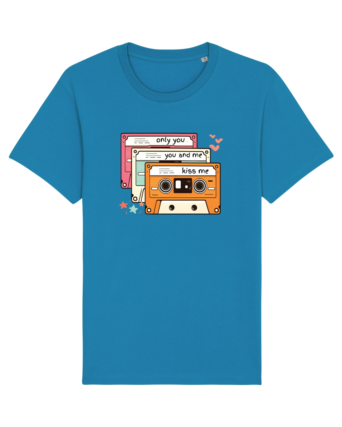 Tricou mânecă scurtă Unisex Rocker Azur