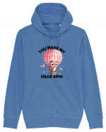 You make my head spin, Bufnita iubitoare roz Hanorac cu fermoar Unisex Connector