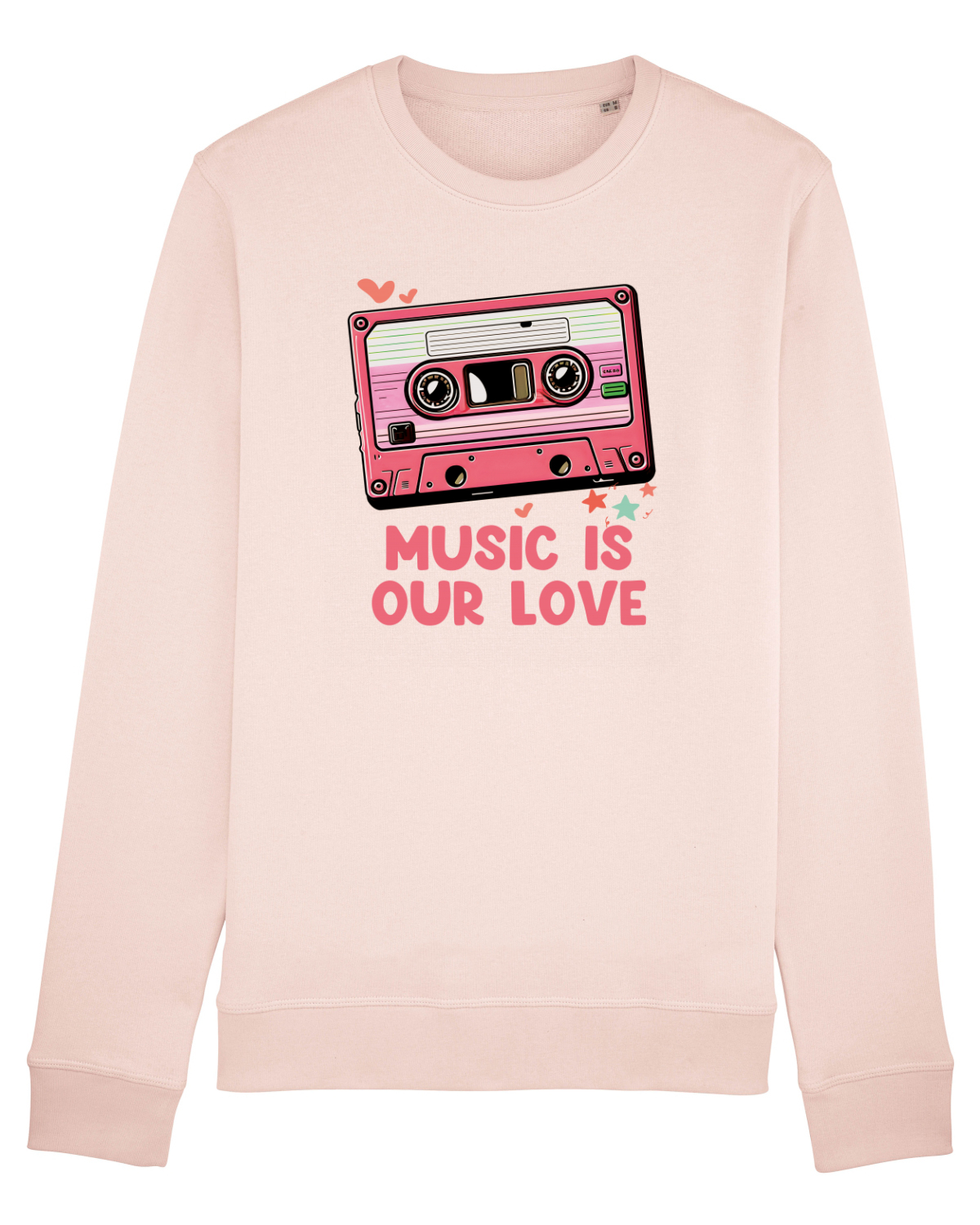 Bluză mânecă lungă Unisex Rise Candy Pink