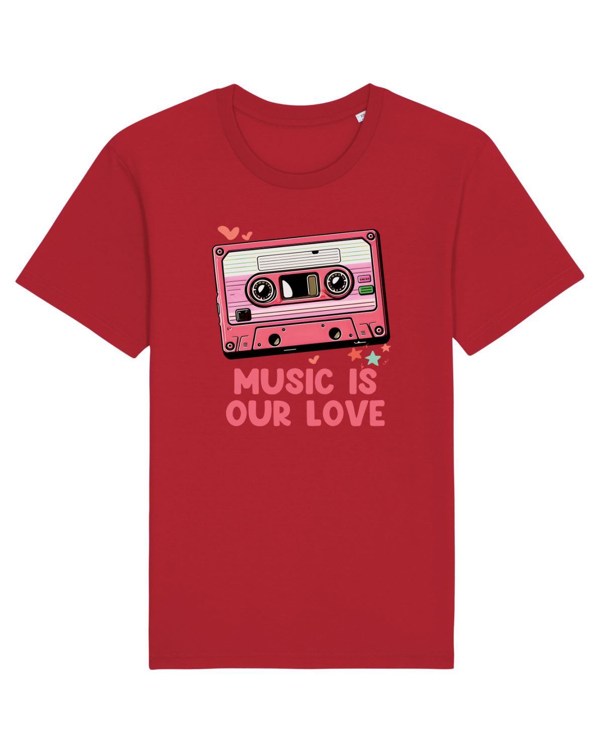 Tricou mânecă scurtă Unisex Rocker Red